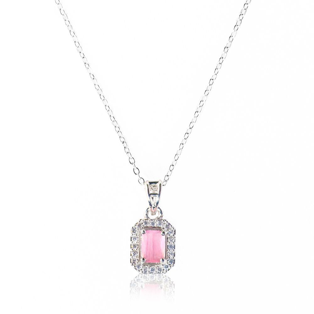 Aarwaa Blush Pink Square Pendant