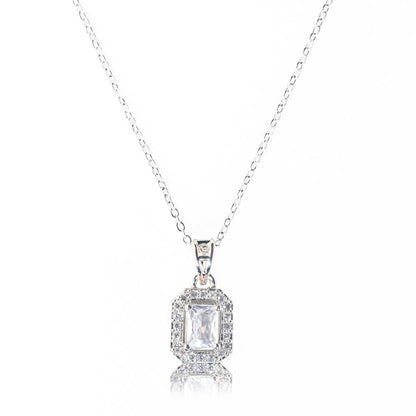 Crystal Clear Square Pendant